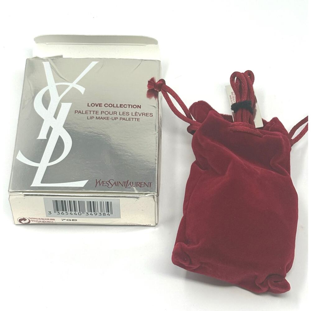 YSL Love Collection Lip Palette – Heart Pendant with Red Crystals & Velvet Pouch - Picture 2 of 6